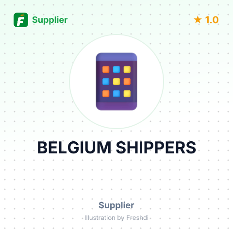 BELGIUM SHIPPERS – summary card, no photo uploaded yet