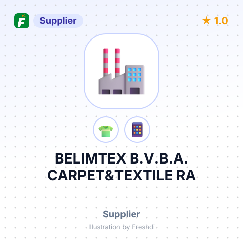 BELIMTEX B.V.B.A. CARPET&TEXTILE RA – summary card, no photo uploaded yet