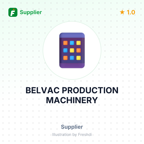 BELVAC PRODUCTION MACHINERY – summary card, no photo uploaded yet