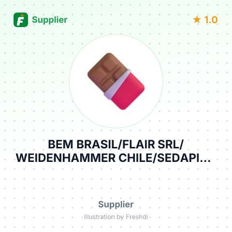 BEM BRASIL/FLAIR SRL/WEIDENHAMMER CHILE/SEDAPIC – summary card, no photo uploaded yet