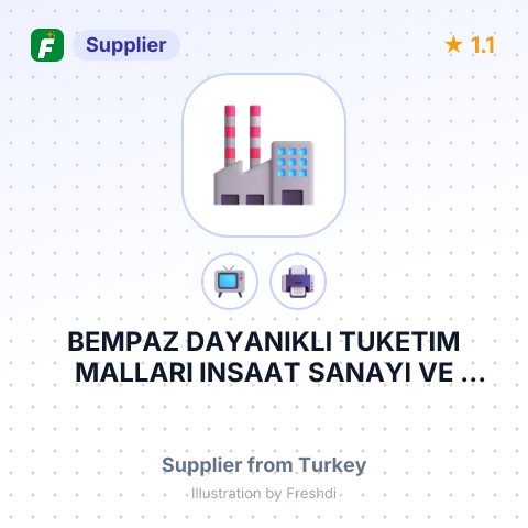 BEMPAZ DAYANIKLI TUKETIM MALLARI INSAAT SANAYI VE TICARET LIMITED SIRKETI – summary card, no photo uploaded yet