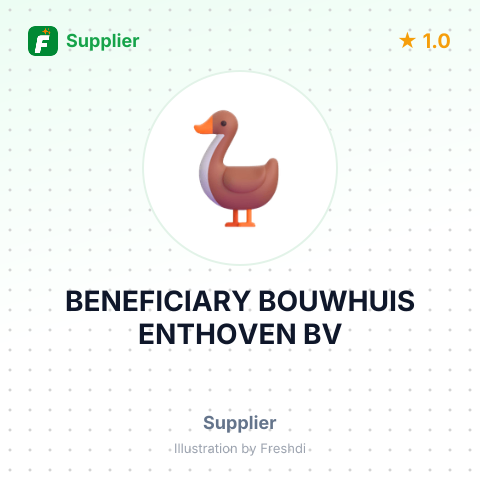 BENEFICIARY BOUWHUIS ENTHOVEN BV – summary card, no photo uploaded yet