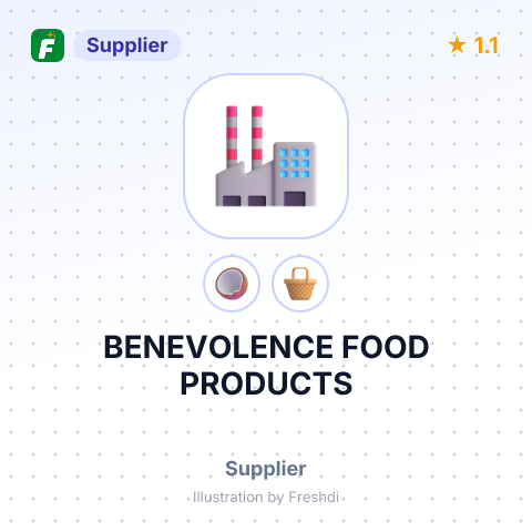 BENEVOLENCE FOOD PRODUCTS – summary card, no photo uploaded yet