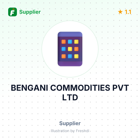 BENGANI COMMODITIES PVT LTD – summary card, no photo uploaded yet