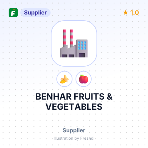 BENHAR FRUITS & VEGETABLES – summary card, no photo uploaded yet