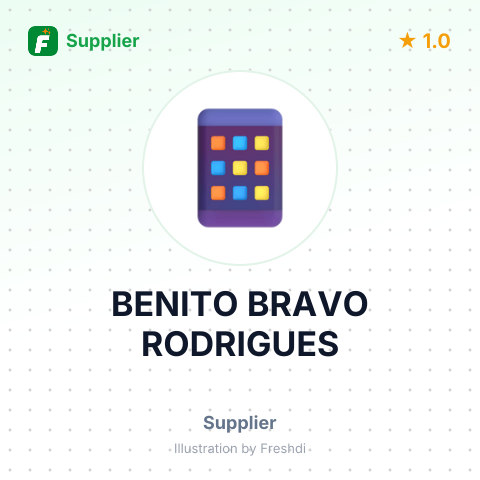 BENITO BRAVO RODRIGUES – summary card, no photo uploaded yet