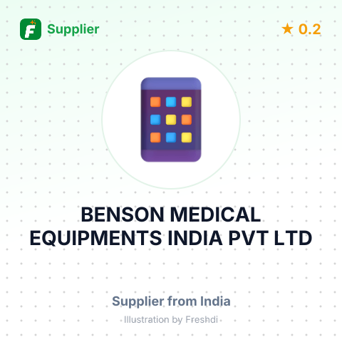 BENSON MEDICAL EQUIPMENTS INDIA PVT LTD – summary card, no photo uploaded yet