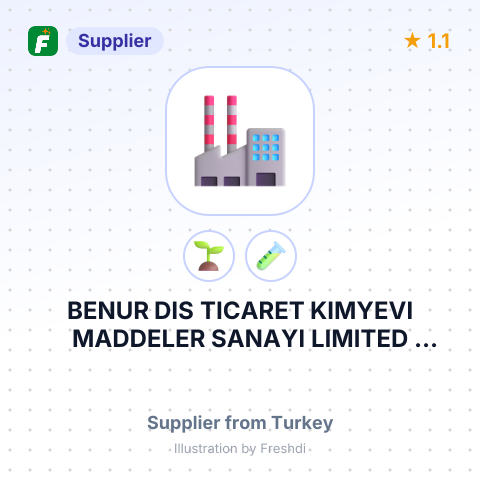 BENUR DIS TICARET KIMYEVI MADDELER SANAYI LIMITED SIRKETI – summary card, no photo uploaded yet