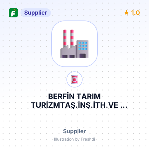 BERFİN TARIM TURİZMTAŞ.İNŞ.İTH.VE İHR.TİC.SAN. LTD – summary card, no photo uploaded yet