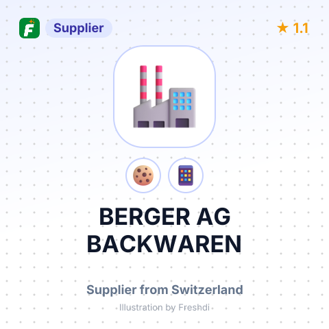 BERGER AG BACKWAREN – summary card, no photo uploaded yet