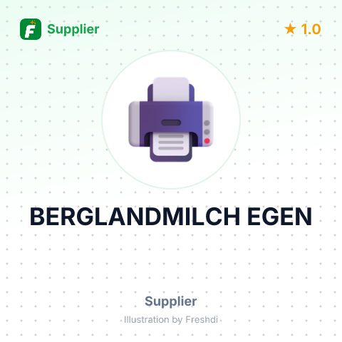BERGLANDMILCH EGEN – summary card, no photo uploaded yet