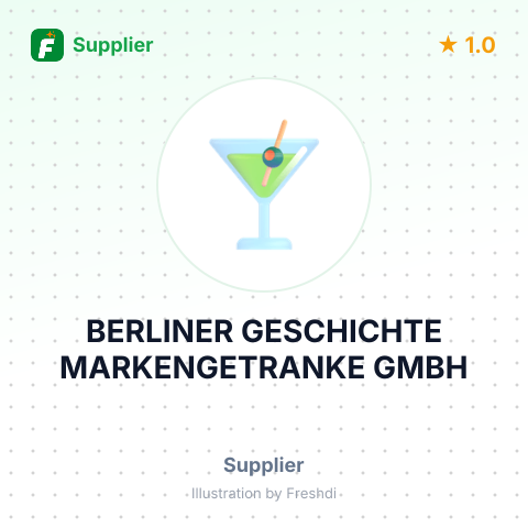 BERLINER GESCHICHTE MARKENGЕTRANKE GMBH – summary card, no photo uploaded yet