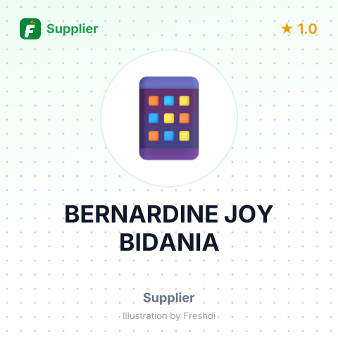 BERNARDINE JOY BIDANIA – summary card, no photo uploaded yet