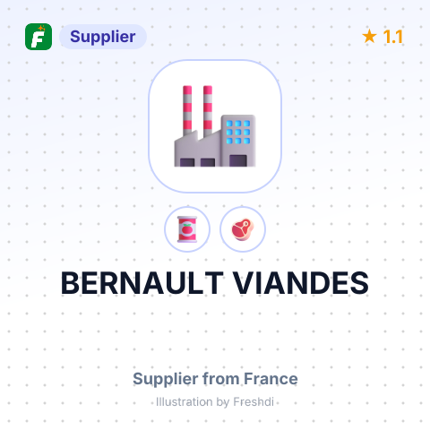BERNAULT VIANDES – summary card, no photo uploaded yet
