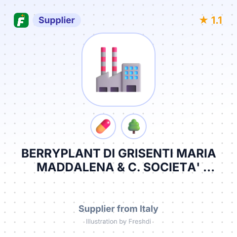 BERRYPLANT DI GRISENTI MARIA MADDALENA & C. SOCIETA' SEMPLICE AGRICOLA – summary card, no photo uploaded yet