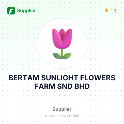 BERTAM SUNLIGHT FLOWERS FARM SND BHD – summary card, no photo uploaded yet