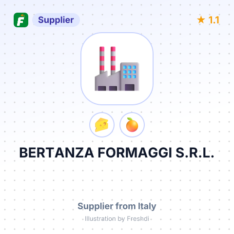 BERTANZA FORMAGGI S.R.L. – summary card, no photo uploaded yet