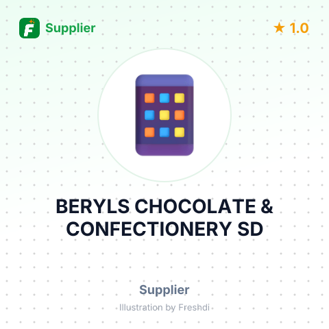 BERYLS CHOCOLATE & CONFECTIONERY SD – summary card, no photo uploaded yet