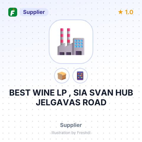BEST WINE LP , SIA SVAN HUB JELGAVAS ROAD – summary card, no photo uploaded yet