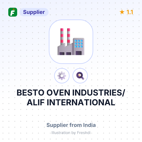 BESTO OVEN INDUSTRIES/ ALIF INTERNATIONAL – summary card, no photo uploaded yet
