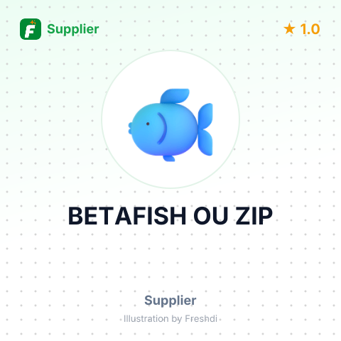 BETAFISH OU ZIP – summary card, no photo uploaded yet
