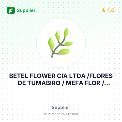 BETEL FLOWER CIA LTDA /FLORES DE TUMABIRO / MEFA FLOR /AMAZING ROSES / FLORSANI/ NINTANGE – summary card, no photo uploaded yet