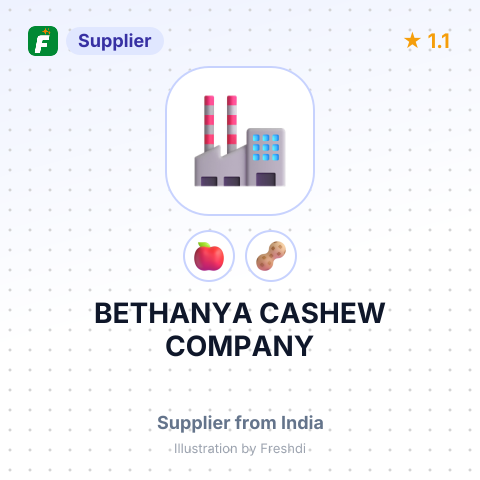 BETHANYA CASHEW COMPANY – summary card, no photo uploaded yet
