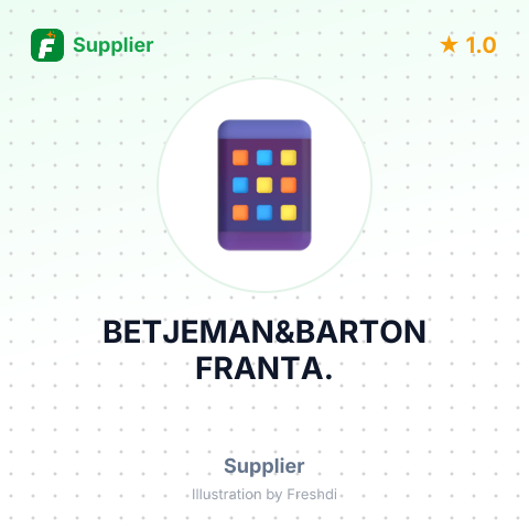 BETJEMAN&BARTON FRANTA. – summary card, no photo uploaded yet