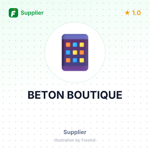 BETON BOUTIQUE – summary card, no photo uploaded yet