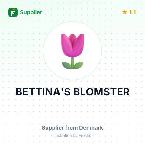 BETTINA'S BLOMSTER – summary card, no photo uploaded yet