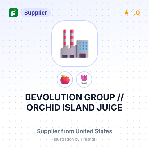 BEVOLUTION GROUP // ORCHID ISLAND JUICE – summary card, no photo uploaded yet