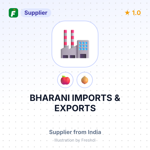 BHARANI IMPORTS & EXPORTS – summary card, no photo uploaded yet