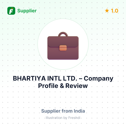 BHARTIYA INTL LTD. – summary card, no photo uploaded yet