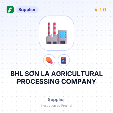 BHL SƠN LA AGRICULTURAL PROCESSING COMPANY – summary card, no photo uploaded yet