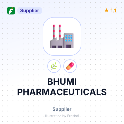 BHUMI PHARMACEUTICALS – summary card, no photo uploaded yet
