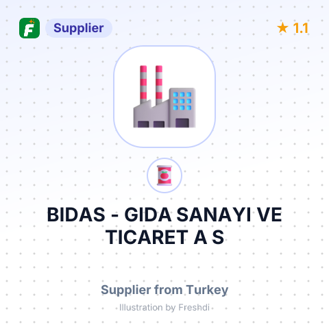 BIDAS - GIDA SANAYI VE TICARET A S – summary card, no photo uploaded yet