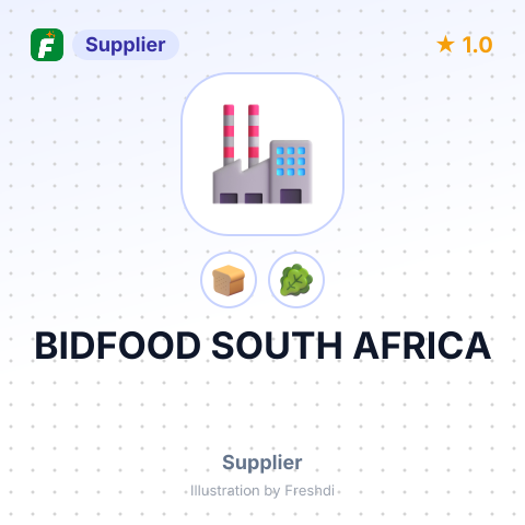 BIDFOOD SOUTH AFRICA – summary card, no photo uploaded yet