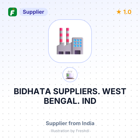 BIDHATA SUPPLIERS. WEST BENGAL. IND – summary card, no photo uploaded yet