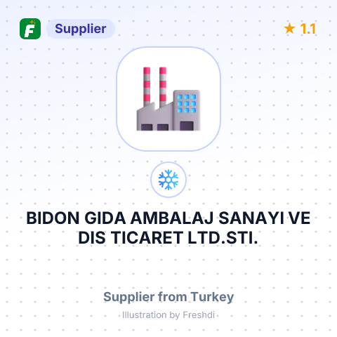 BIDON GIDA AMBALAJ SANAYI VE DIS TICARET LTD.STI. – summary card, no photo uploaded yet