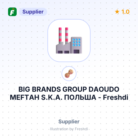 BIG BRANDS GROUP DAOUDO MEFTAH S.K.A. ПОЛЬША – summary card, no photo uploaded yet