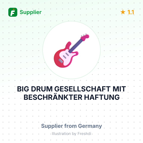 BIG DRUM GESELLSCHAFT MIT BESCHRÄNKTER HAFTUNG – summary card, no photo uploaded yet