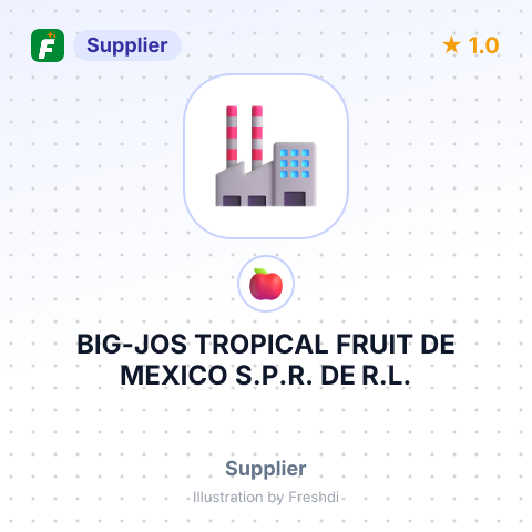 BIG-JOS TROPICAL FRUIT DE MEXICO S.P.R. DE R.L. – summary card, no photo uploaded yet
