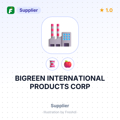 BIGREEN INTERNATIONAL PRODUCTS CORP – summary card, no photo uploaded yet
