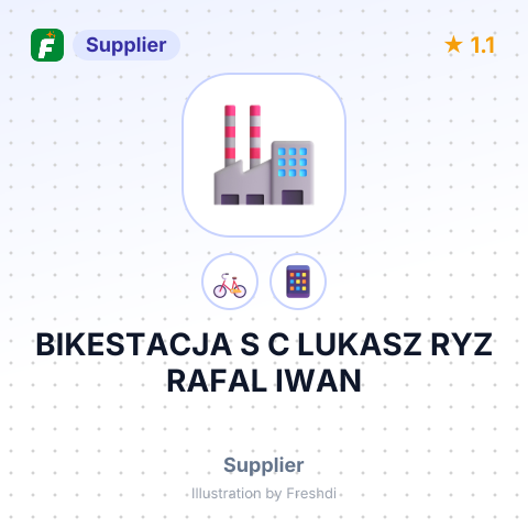 BIKESTACJA S C LUKASZ RYZ RAFAL IWAN – summary card, no photo uploaded yet