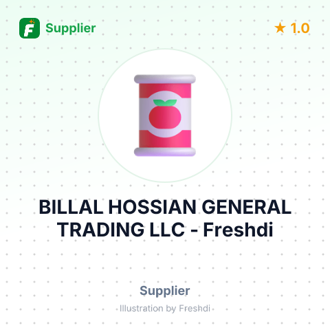 BILLAL HOSSIAN GENERAL TRADING LLC – summary card, no photo uploaded yet