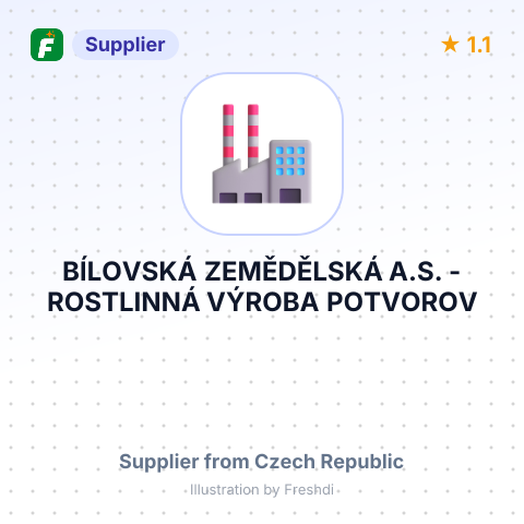 BÍLOVSKÁ ZEMĚDĚLSKÁ A.S. - ROSTLINNÁ VÝROBA POTVOROV – summary card, no photo uploaded yet