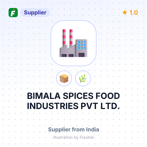 BIMALA SPICES FOOD INDUSTRIES PVT LTD. – summary card, no photo uploaded yet