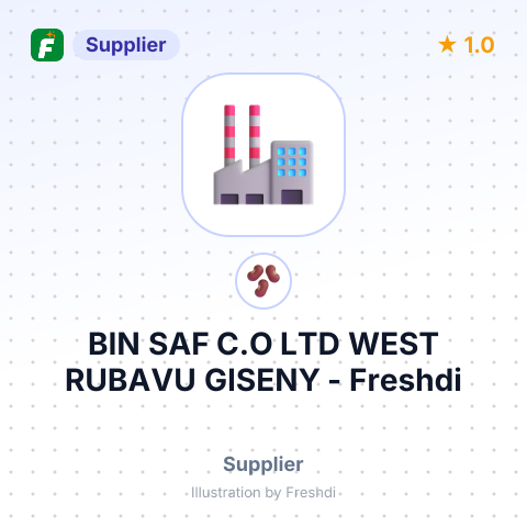 BIN SAF C.O LTD WEST RUBAVU GISENY – summary card, no photo uploaded yet