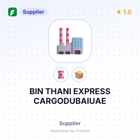 BIN THANI EXPRESS CARGODUBAIUAE – summary card, no photo uploaded yet