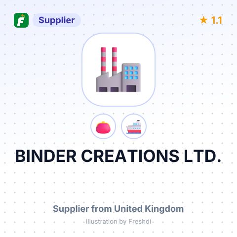 BINDER CREATIONS LTD. – summary card, no photo uploaded yet